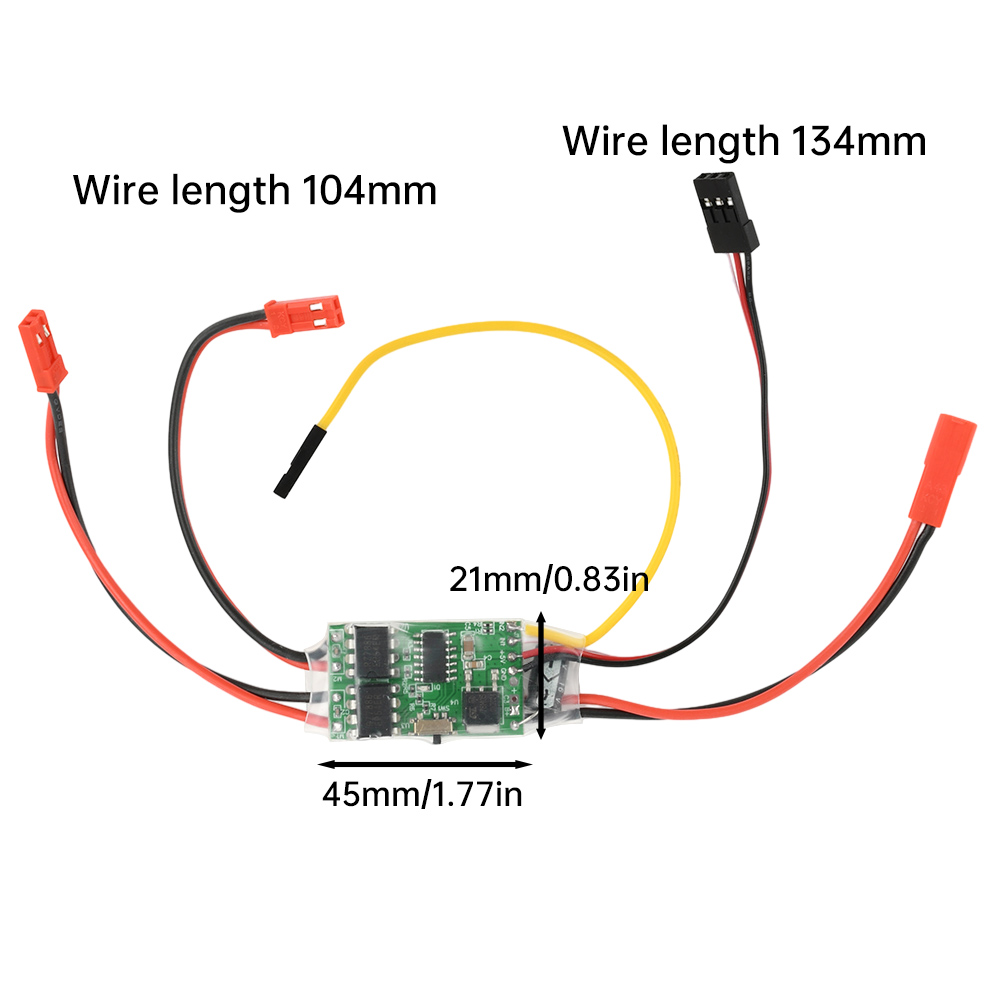 Rc Hobby Track - Dwukanałowy, dwukierunkowy regulator obrotów ESC do