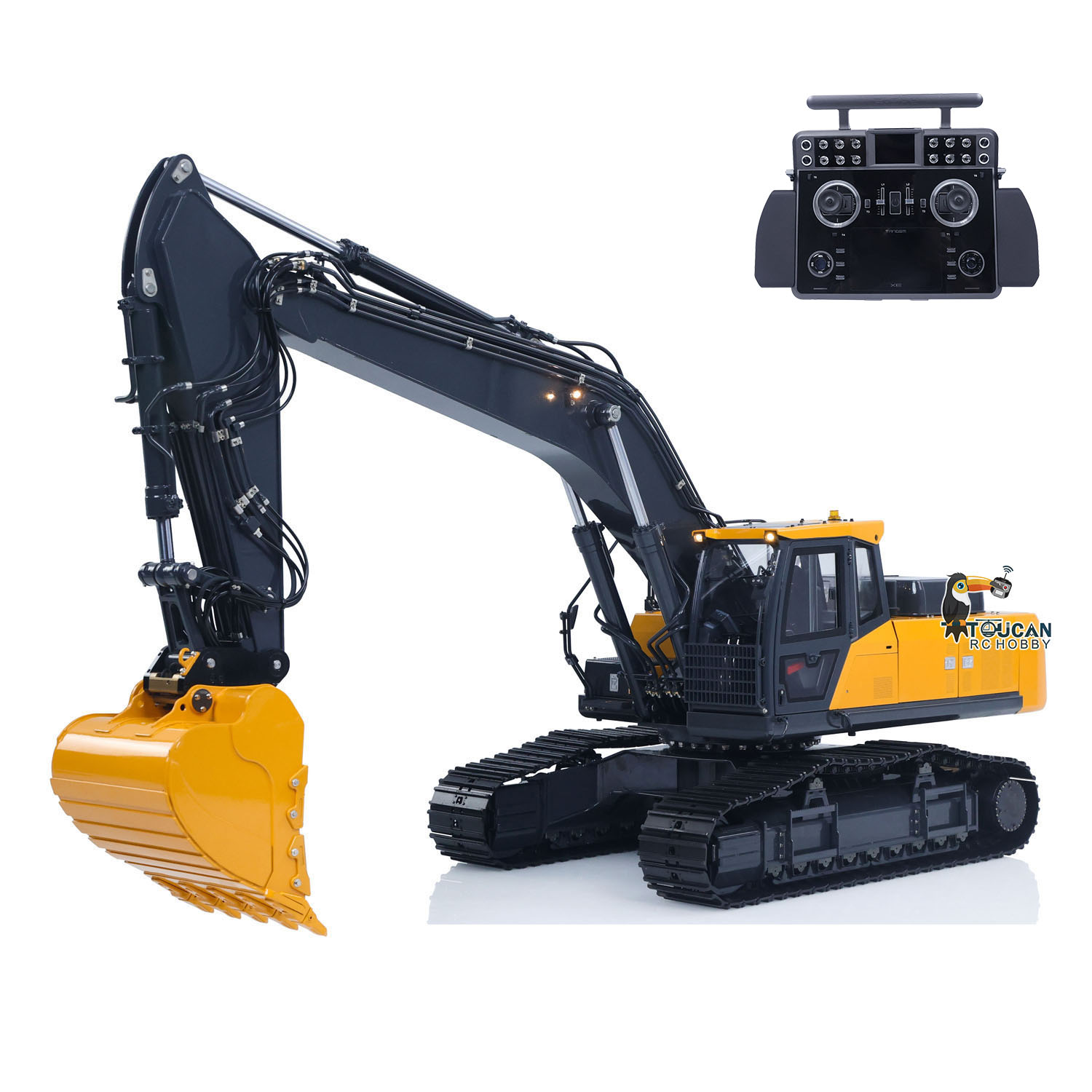 Rc Hobby Excavator - 1/14 Metalowy E400 SFROG Zdalnie Sterowany