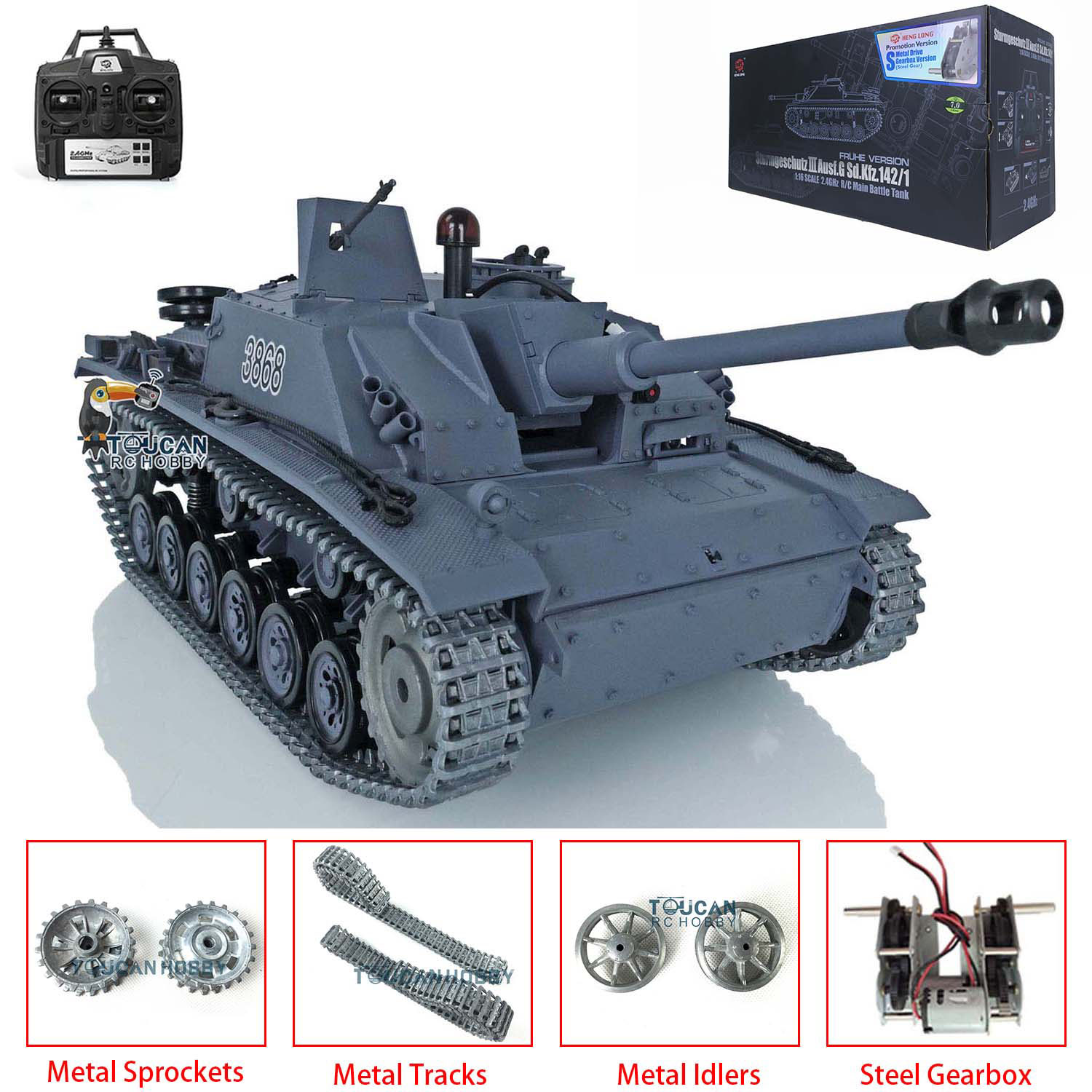 Heng Long 1/16 Skala 7.0 Stug  – Rc Hobby Track recenzja i cena
