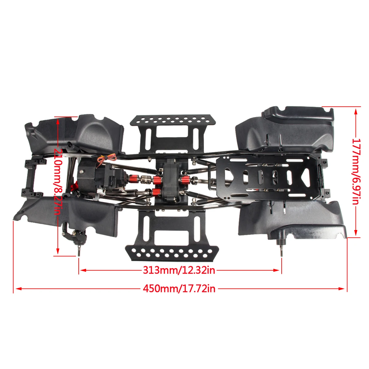 Zestaw podwozia 1/10 gąsienica – Rc Hobby Kit recenzja i cena