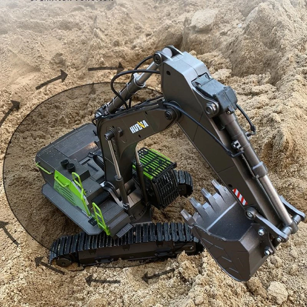 HUINA 1593 1/14 RC Koparka Zda – Rc Hobby Excavator recenzja i cena